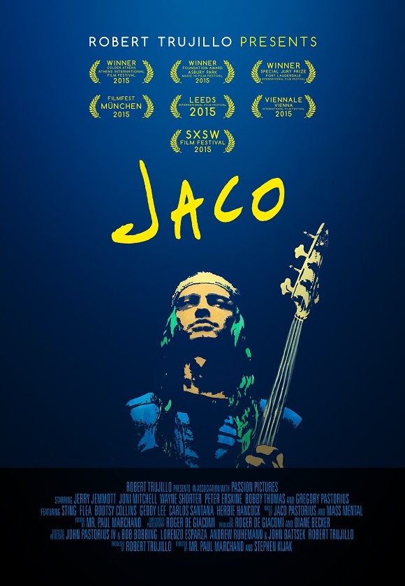 日本未公開映画『JACO』タワレコ、パルコ、リットーミュージック3社により劇場公開決定！