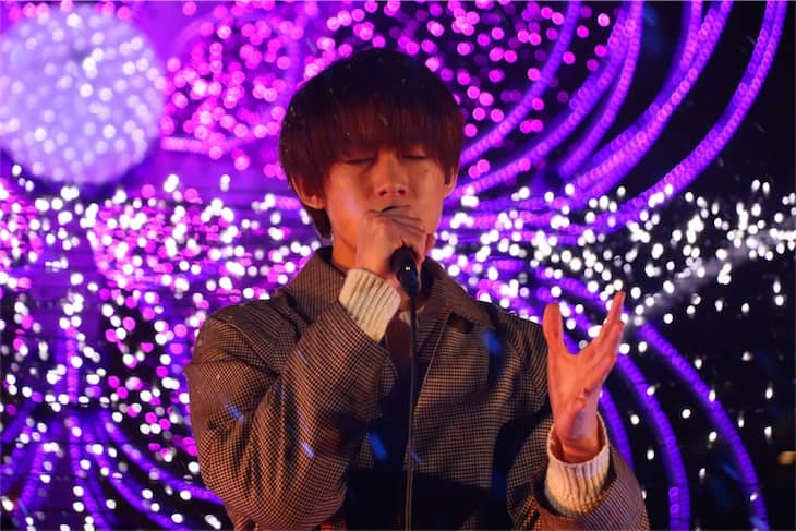 Qyoto ボーカル中園勇樹「さっぽろホワイトイルミネーション」点灯式で「真冬のダイアリー」を披露！