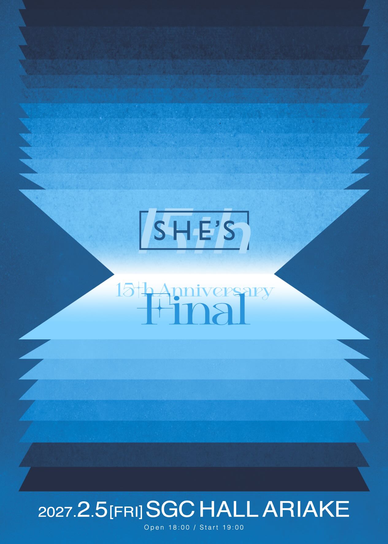 SHE'S、アニバーサリーイヤーの集大成となるホール公演の開催が決定！