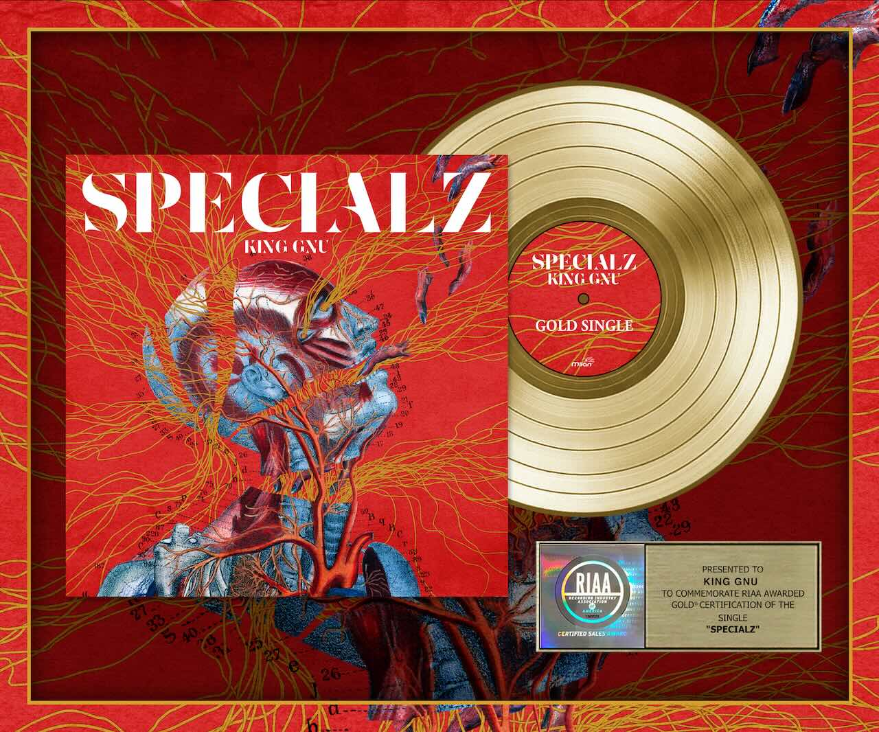 King Gnu『SPECIALZ』がアメリカレコード協会（RIAA）によりゴールド達成！