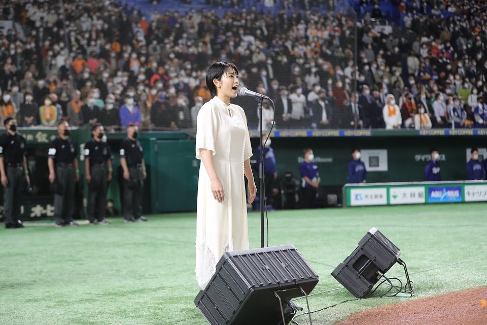 miwa、読売巨人軍開幕戦にて国歌独唱を披露！
